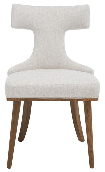 Safavieh Krisalyn Linen Dining Chair - Taupe | Dining Chairs | Modishstore - 2