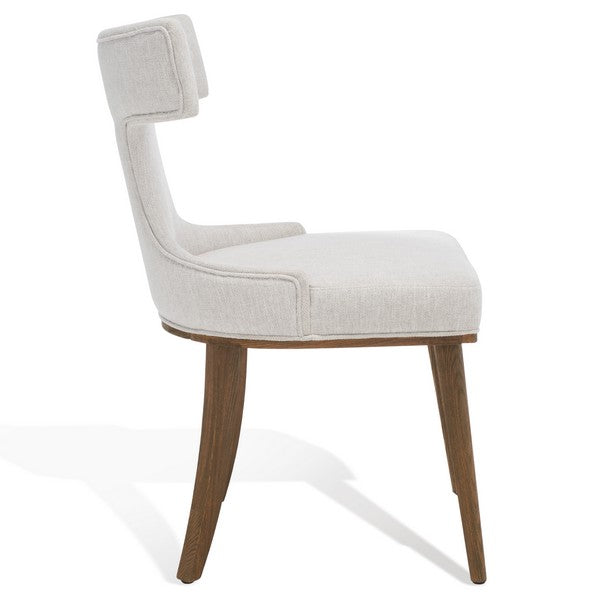 Safavieh Krisalyn Linen Dining Chair - Taupe | Dining Chairs | Modishstore - 4