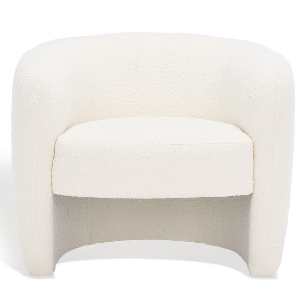 Safavieh Everly Barrel Back Accent Chai - Ivory | Accent Chairs | Modishstore - 2