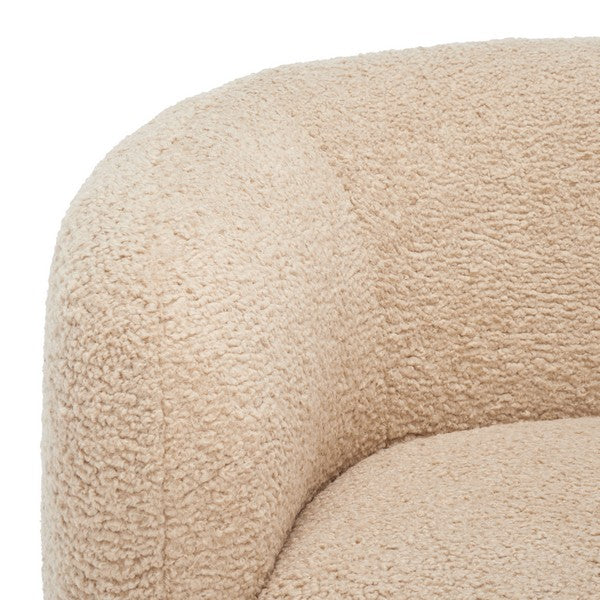 Safavieh Everly Barrel Back Accent Chai - Light Brown | Accent Chairs | Modishstore - 5