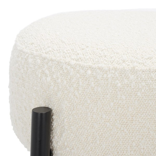 Safavieh Paisleigh Metal Counter Stool - Ivory | Counter Stools | Modishstore - 4