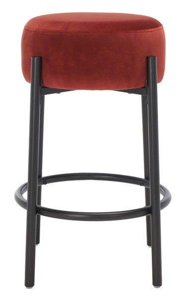 Safavieh Paisleigh Metal Counter Stool - Rust | Counter Stools | Modishstore - 2