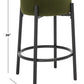 Safavieh Paisleigh Metal Counter Stool - Forest Green | Counter Stools | Modishstore - 3
