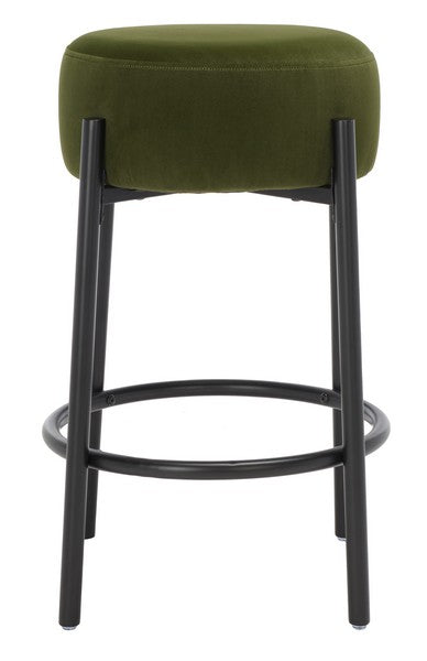 Safavieh Paisleigh Metal Counter Stool - Forest Green | Counter Stools | Modishstore - 2