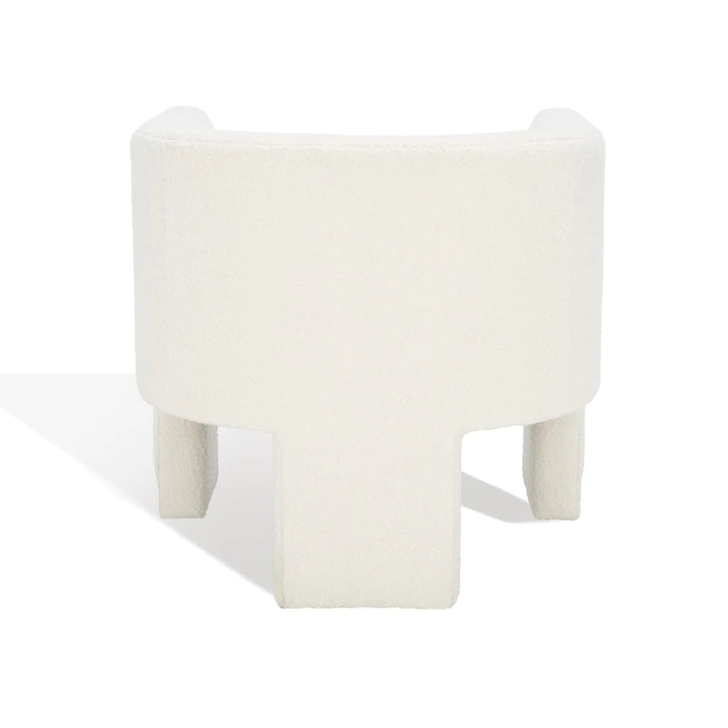 Safavieh Sammie 3 Leg Accent Chair - Ivory | Accent Chairs | Modishstore - 8