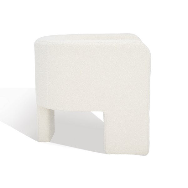 Safavieh Sammie 3 Leg Accent Chair - Ivory | Accent Chairs | Modishstore - 2