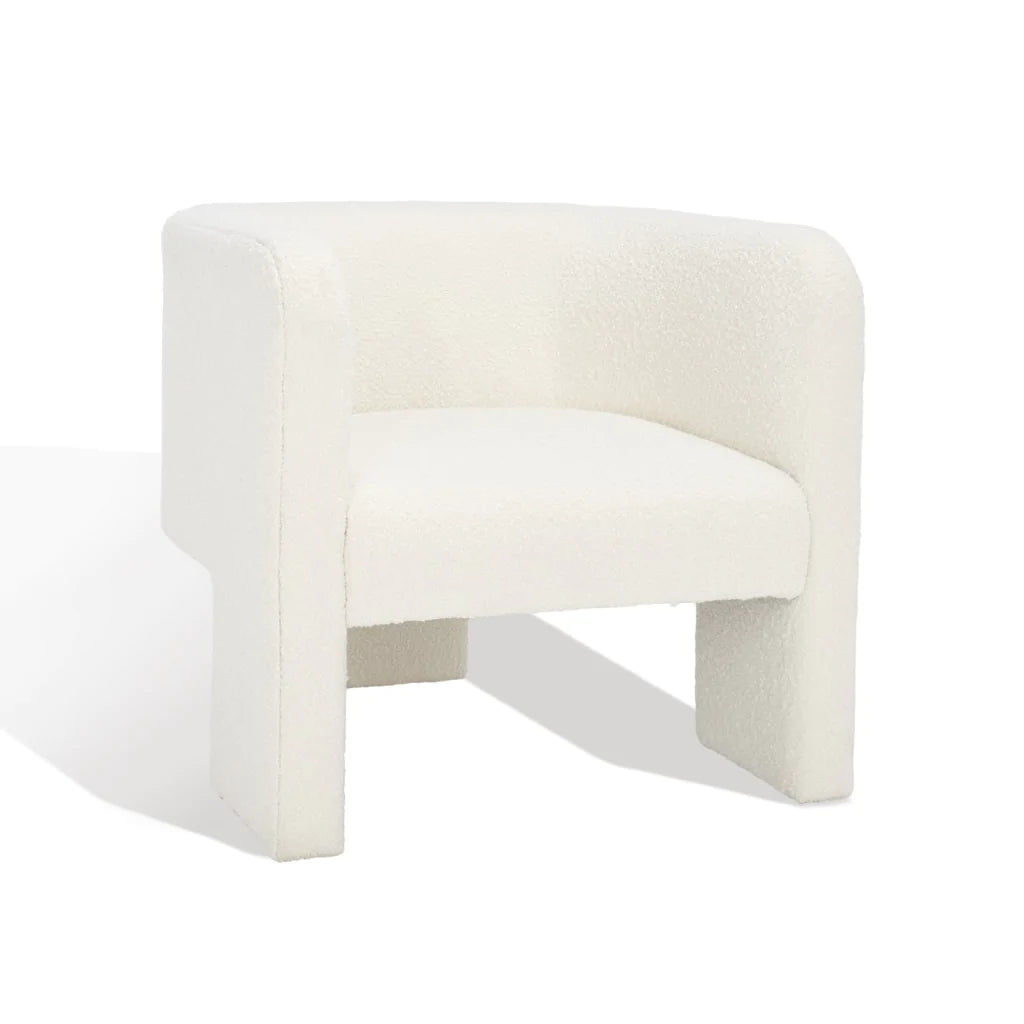 Safavieh Sammie 3 Leg Accent Chair - Ivory | Accent Chairs | Modishstore - 6