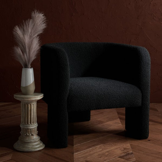 Safavieh Sammie 3 Leg Accent Chair - Black | Accent Chairs | Modishstore