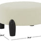 Safavieh Perez Scandinavian Rd Ottoman - Ivory | Ottomans | Modishstore - 3