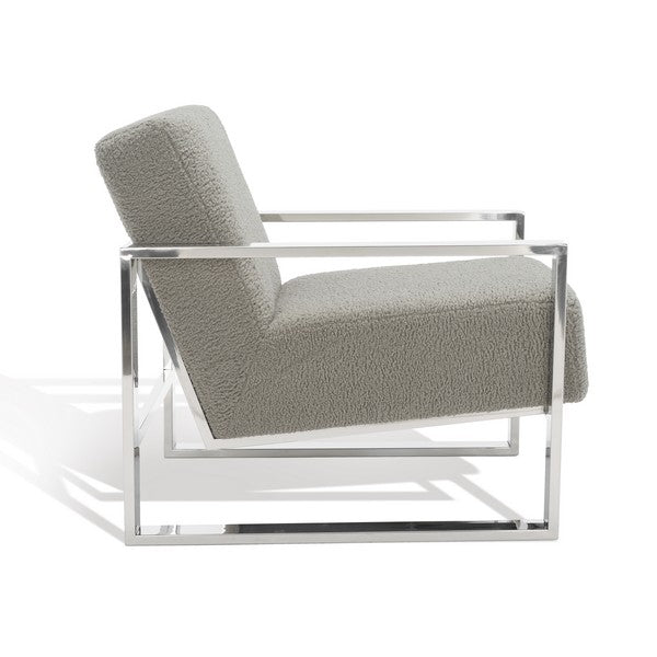 Safavieh Ramos Metal Framed Accent Chai - Gray | Accent Chairs | Modishstore - 3