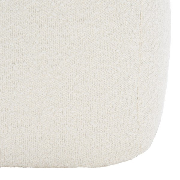 Safavieh Samuels Boucle Pouf - Ivory | Ottomans | Modishstore - 5
