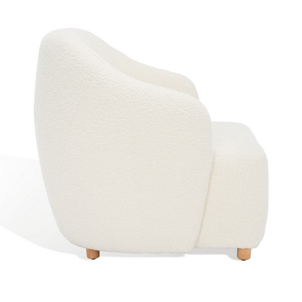 Safavieh Fabiano Boucle Accent Chair - Ivory | Accent Chairs | Modishstore - 4