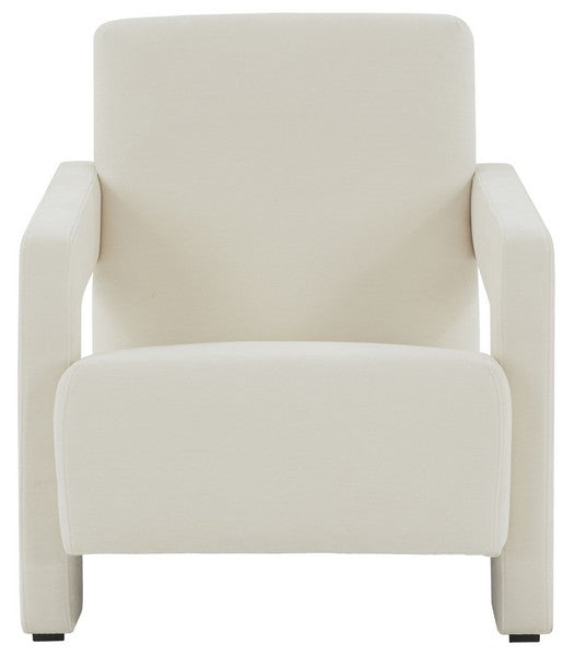 Safavieh Taylor Modern Velvet Acc Chair - Ivory | Accent Chairs | Modishstore - 2