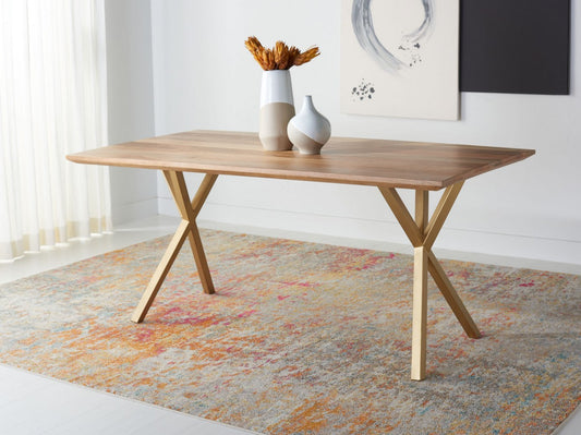 Safavieh Barron Rectangle Dining Table - Natural | Dining Tables | Modishstore