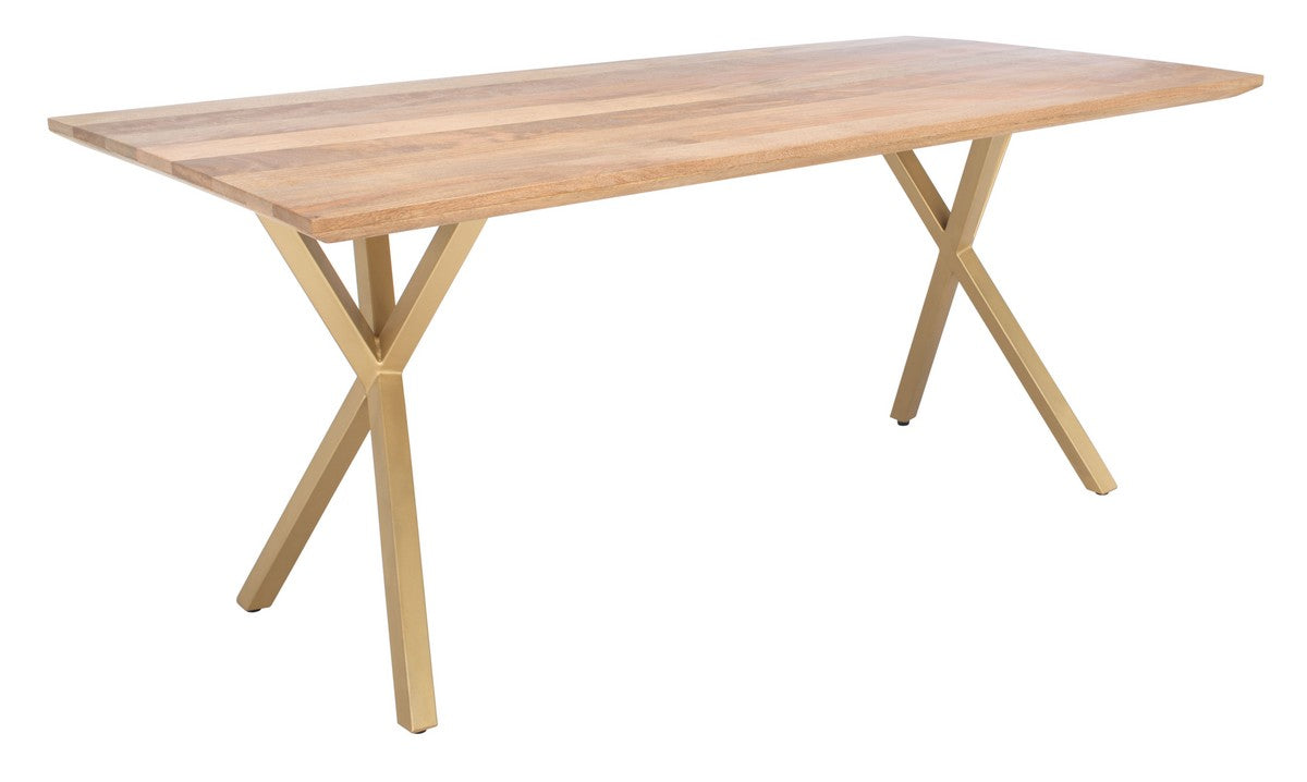Safavieh Barron Rectangle Dining Table - Natural | Dining Tables | Modishstore - 3