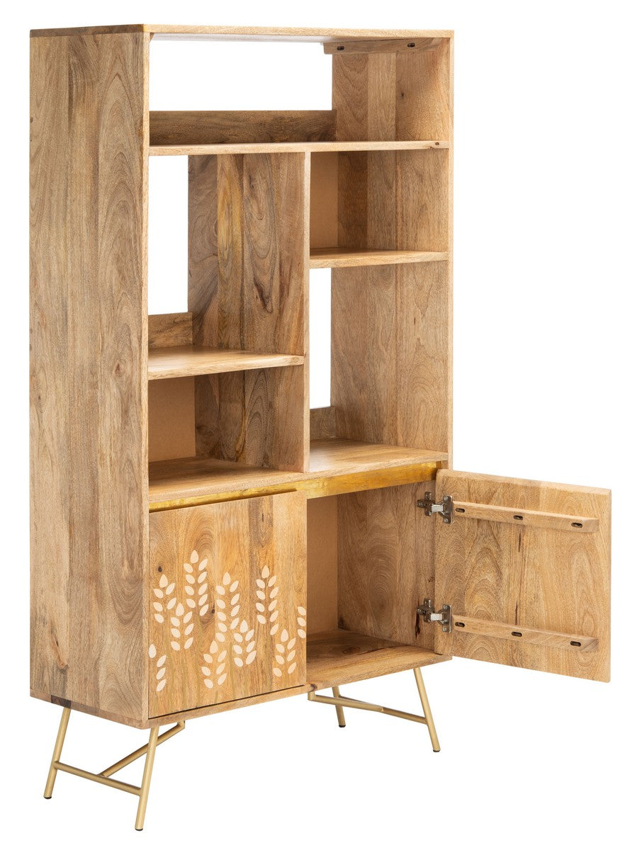 Safavieh Kinley Printed Bookcase - Natural | Bookcases | Modishstore - 3
