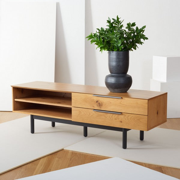 Safavieh Geraldo 2 Drawer Media Stand | TV Stands | Modishstore