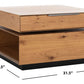 Safavieh Geraldo Rotating Coffee Table - Oak | Coffee Tables | Modishstore - 4