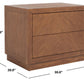 Safavieh Steve 2 Drawer Wood Nightstand - Brown | Nightstands | Modishstore - 3