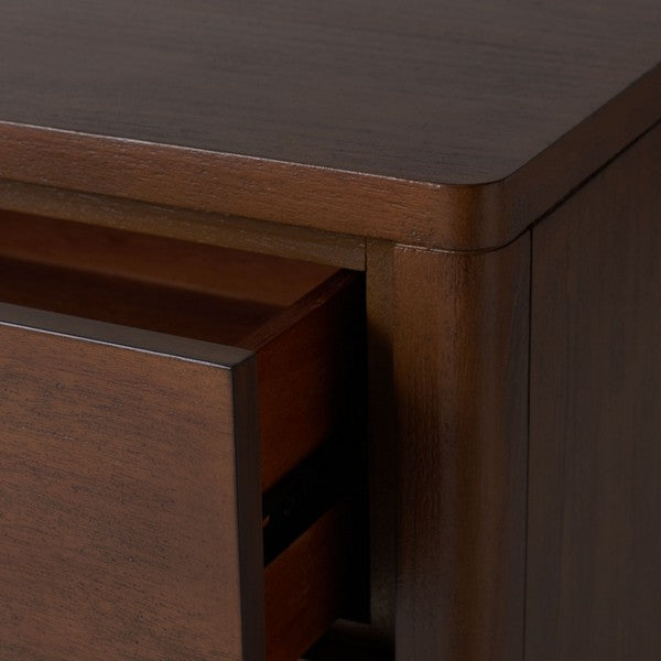 Safavieh Rosey 3 Drawer Wood Nightstand - Brown | Nightstands | Modishstore - 5