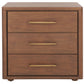 Safavieh Rosey 3 Drawer Wood Nightstand - Brown | Nightstands | Modishstore - 2