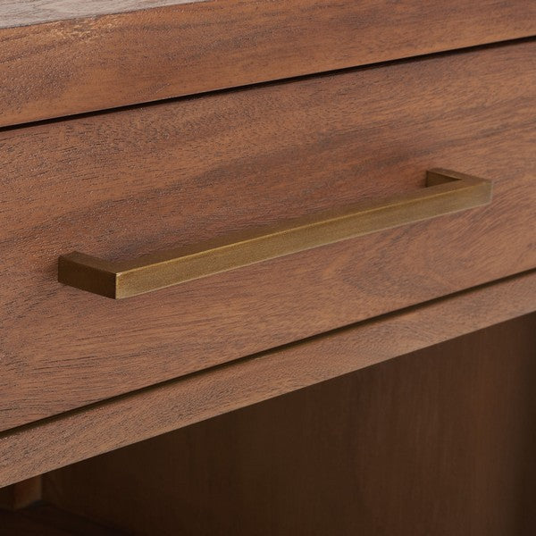Safavieh Ariella 1 Drawer Wd Nightstand - Brown | Nightstands | Modishstore - 4