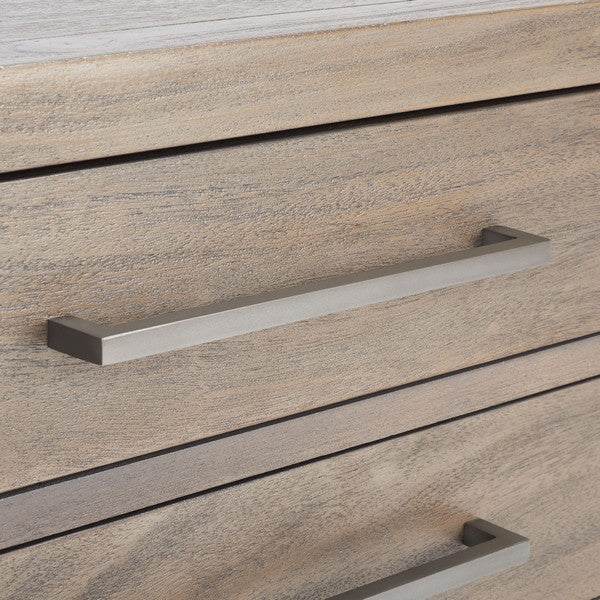 Safavieh Ariella 3 Drawer Wd Nightstand - Light Brown | Nightstands | Modishstore - 4