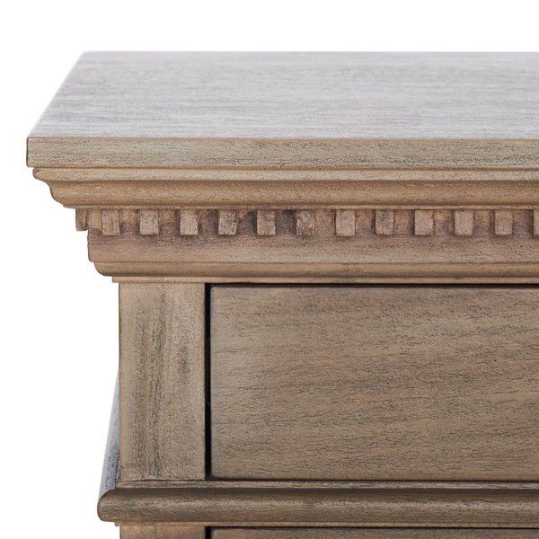 Safavieh Allisyn 3 Drawer Wd Nightstand - Light Brown | Nightstands | Modishstore - 4