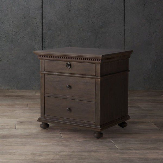 Safavieh Allisyn 3 Drawer Wd Nightstand - Light Brown | Nightstands | Modishstore