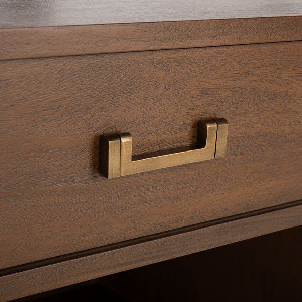 Safavieh Nisha 1 Drawer Wood Nightstand - Brown | Nightstands | Modishstore - 5