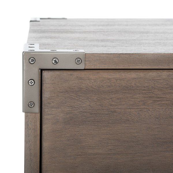 Safavieh Nisha 1 Drawer Wood Nightstand - Light Brown | Nightstands | Modishstore - 4