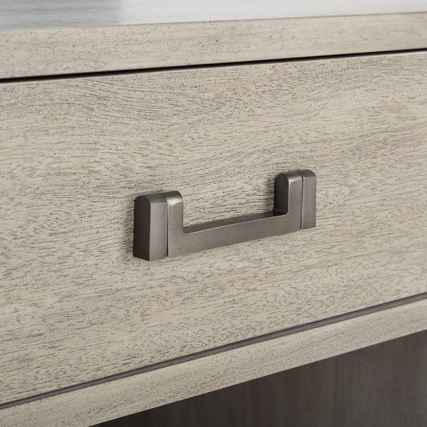 Safavieh Nisha 1 Drawer Wood Nightstand - Light Gray | Nightstands | Modishstore - 5