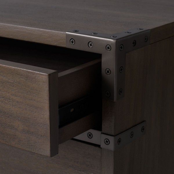 Safavieh Nisha 3 Drawer Wood Nightstand - Light Brown | Nightstands | Modishstore - 5