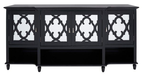 Safavieh Juliette Mirrored Sideboard - Black | Sideboards | Modishstore - 4