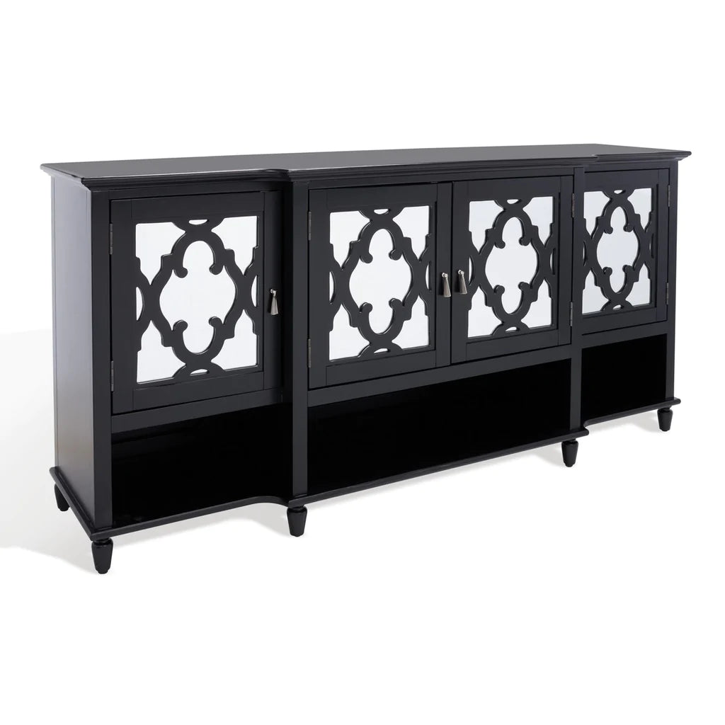 Safavieh Juliette Mirrored Sideboard - Black | Sideboards | Modishstore - 6