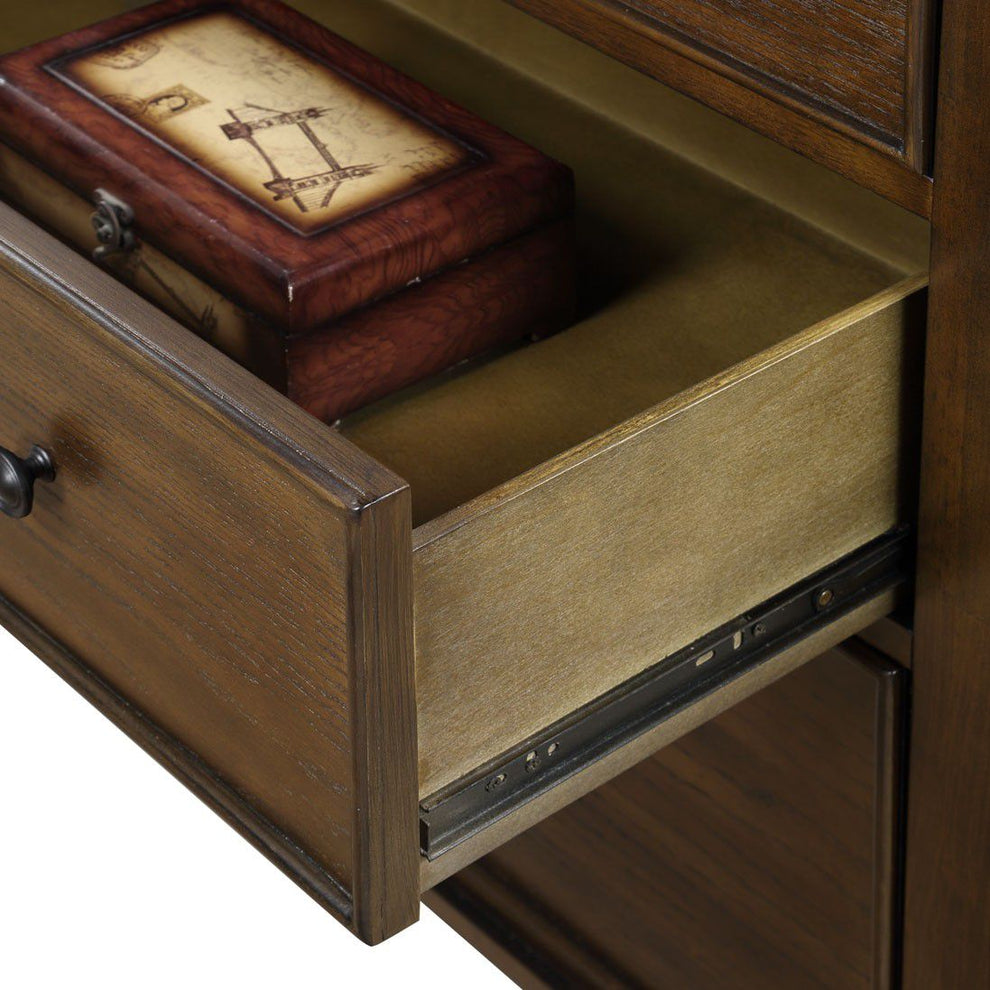 Safavieh Tobias 6 Drawer Dresser - Dark Walnut | Dressers | Modishstore - 5
