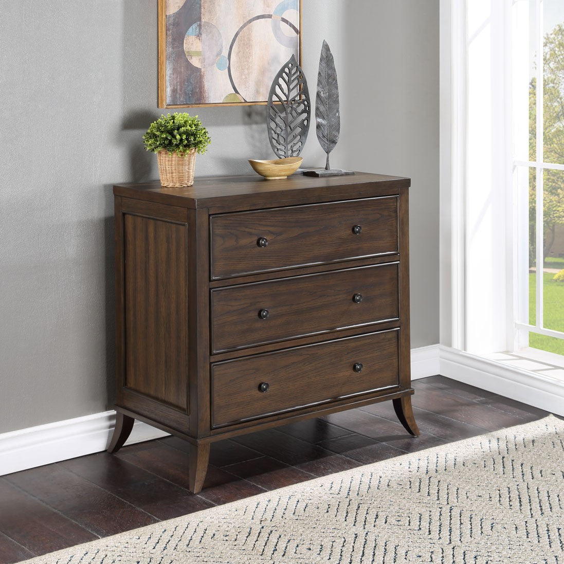 Safavieh Tobias 3 Drawer Nightstand | Nightstands | Modishstore