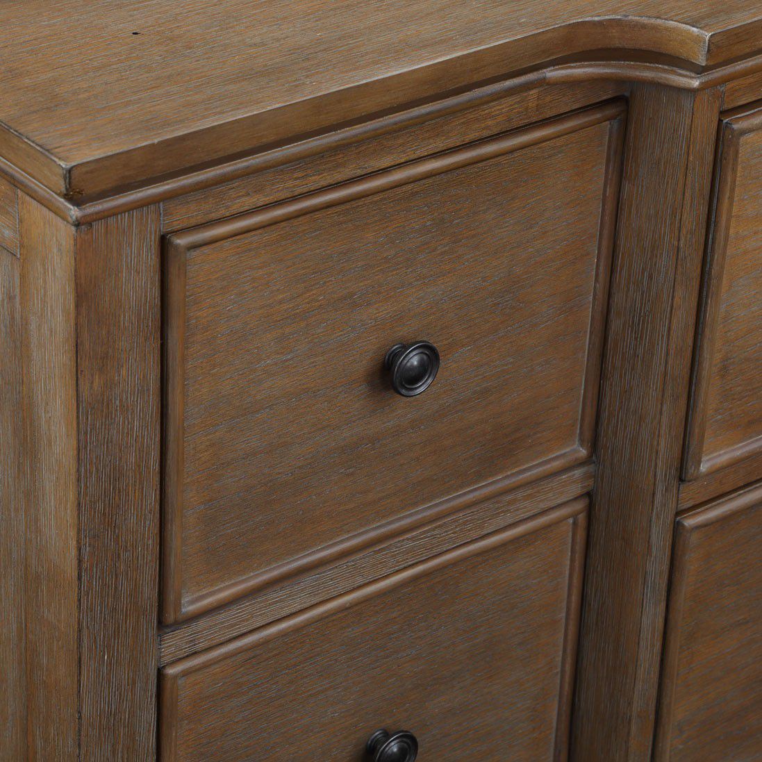 Safavieh Phineas 9 Drawer Sideboard - Walnut | Sideboards | Modishstore - 4