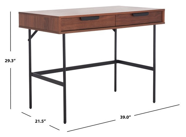 Safavieh Marianna 2 Drawer Desk | Desks | Modishstore - 3