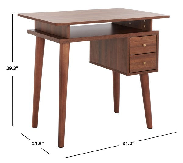 Safavieh Monika 2 Drawer Desk | Desks | Modishstore - 3