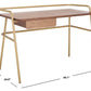 Safavieh Regis Metal And Wood Desk | Desks | Modishstore - 4