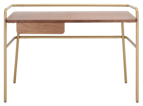 Safavieh Regis Metal And Wood Desk | Desks | Modishstore - 5