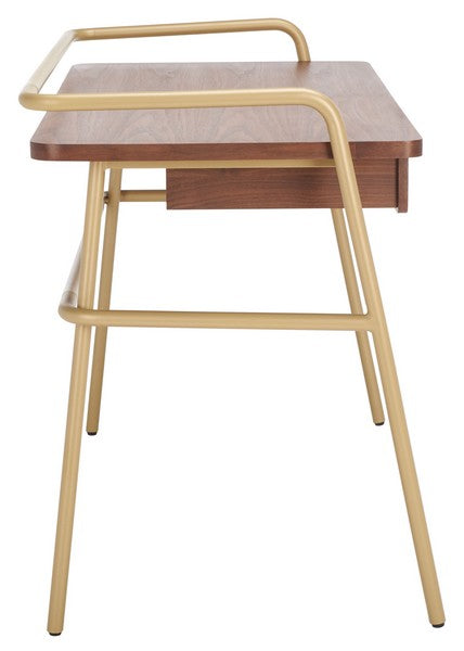 Safavieh Regis Metal And Wood Desk | Desks | Modishstore - 3