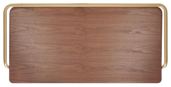 Safavieh Regis Metal And Wood Desk | Desks | Modishstore - 2