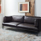 Safavieh Harriet Leather Sofa - Graphite | Sofas | Modishstore