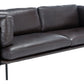 Safavieh Harriet Leather Sofa - Graphite | Sofas | Modishstore - 3