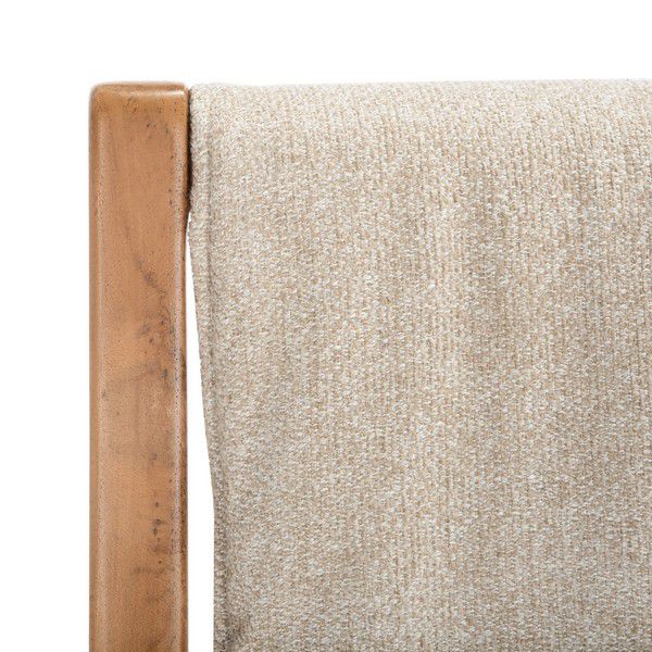 Safavieh Osmond Linen Sling Chair - Sand | Accent Chairs | Modishstore - 5
