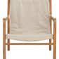 Safavieh Osmond Linen Sling Chair - Sand | Accent Chairs | Modishstore - 2