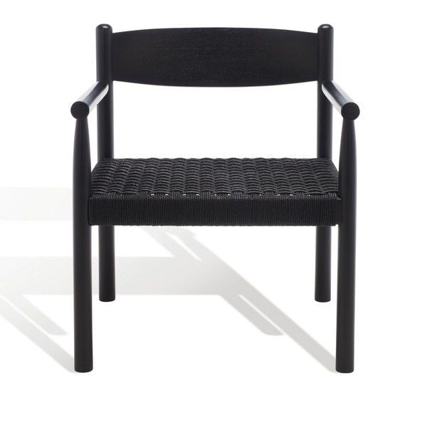 Safavieh Adalee Danish Rope Accent Chai - Black | Accent Chairs | Modishstore - 2