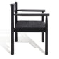 Safavieh Adalee Danish Rope Accent Chai - Black | Accent Chairs | Modishstore - 4